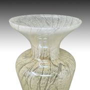 1970s Luxury handcrafted Green Vase in Murano glass by Maestro del Vetro.