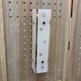 Pair of glass wall lights Scandinavian design 1960.