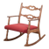 Brutalist Oak Rocking Chair, Denmark, 1960s