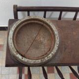 Old vintage wooden magazine rack