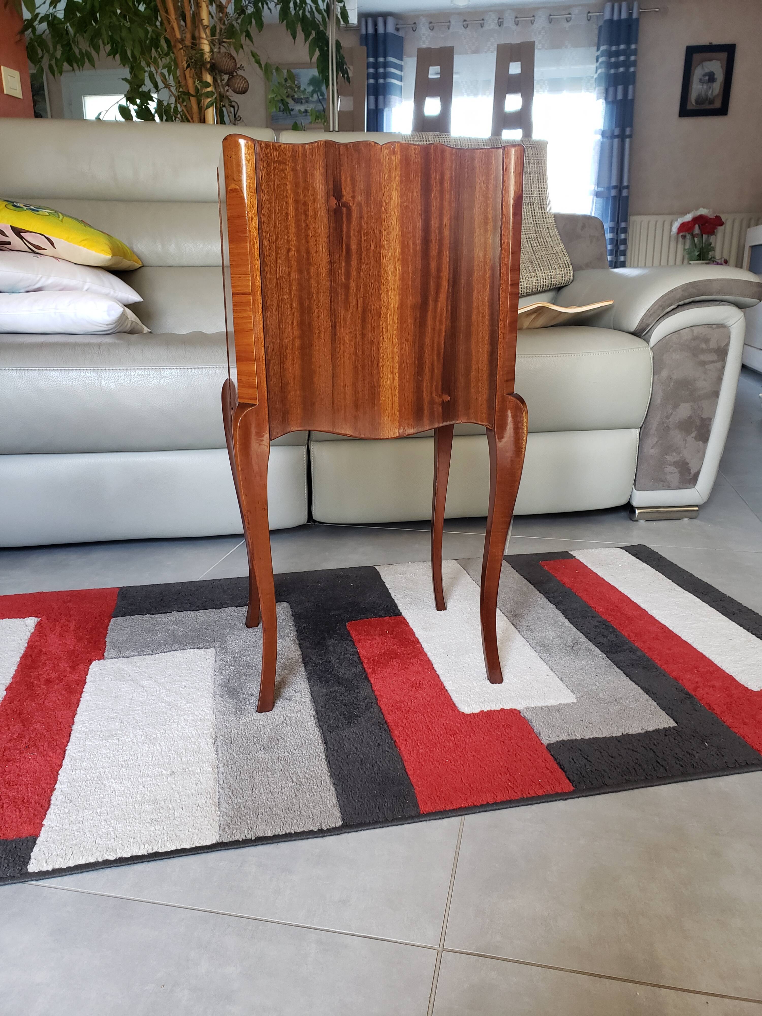 Louis XV style bedside table in rosewood