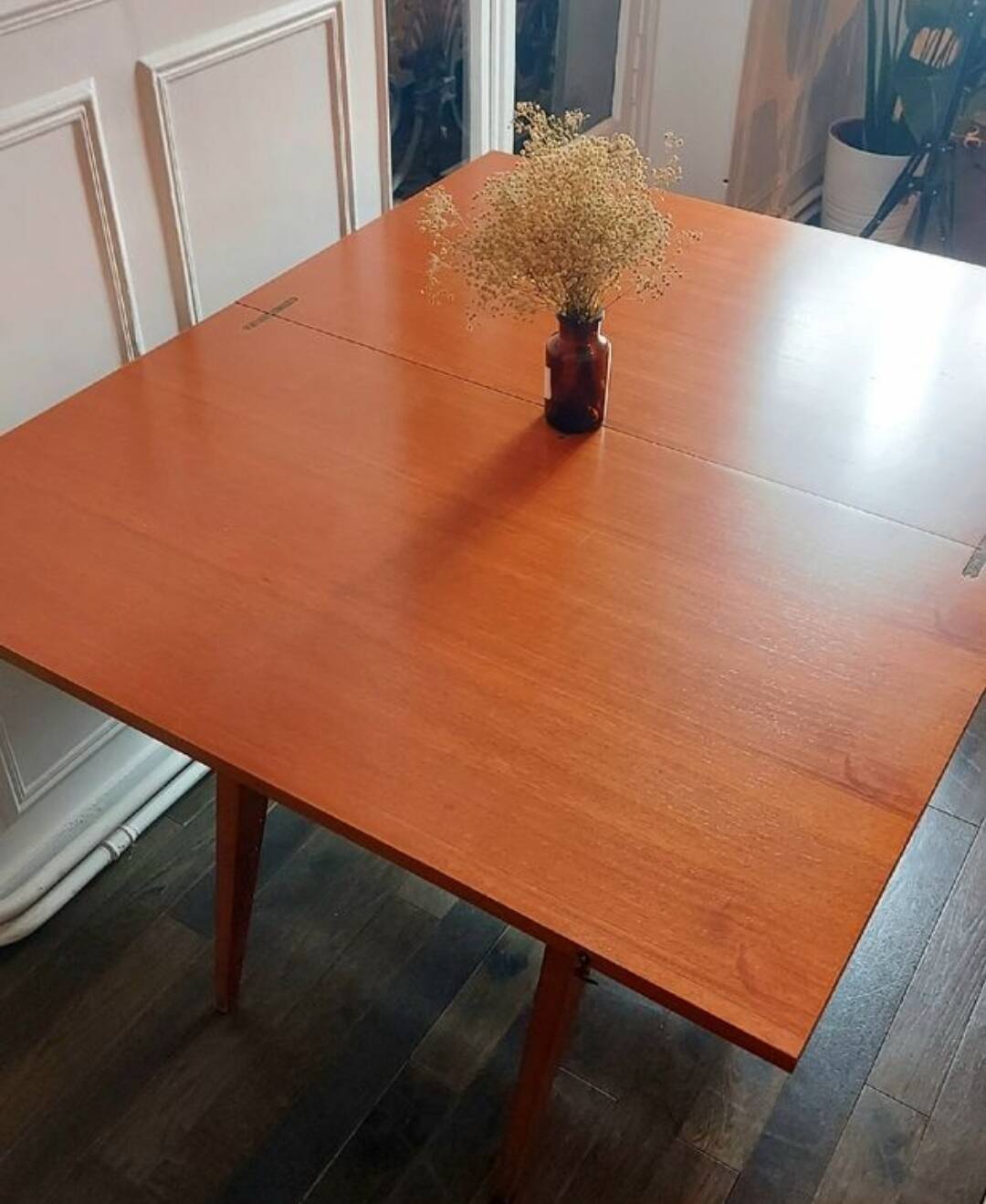 3 in 1 table with adjustable teak portfolio - “Révélation” model by Albert Ducrot - France, 1952