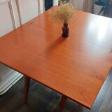 3 in 1 table with adjustable teak portfolio - “Révélation” model by Albert Ducrot - France, 1952