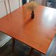 3 in 1 table with adjustable teak portfolio - “Révélation” model by Albert Ducrot - France, 1952