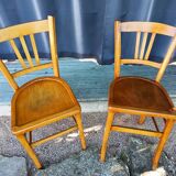 Duo of bistro chairs