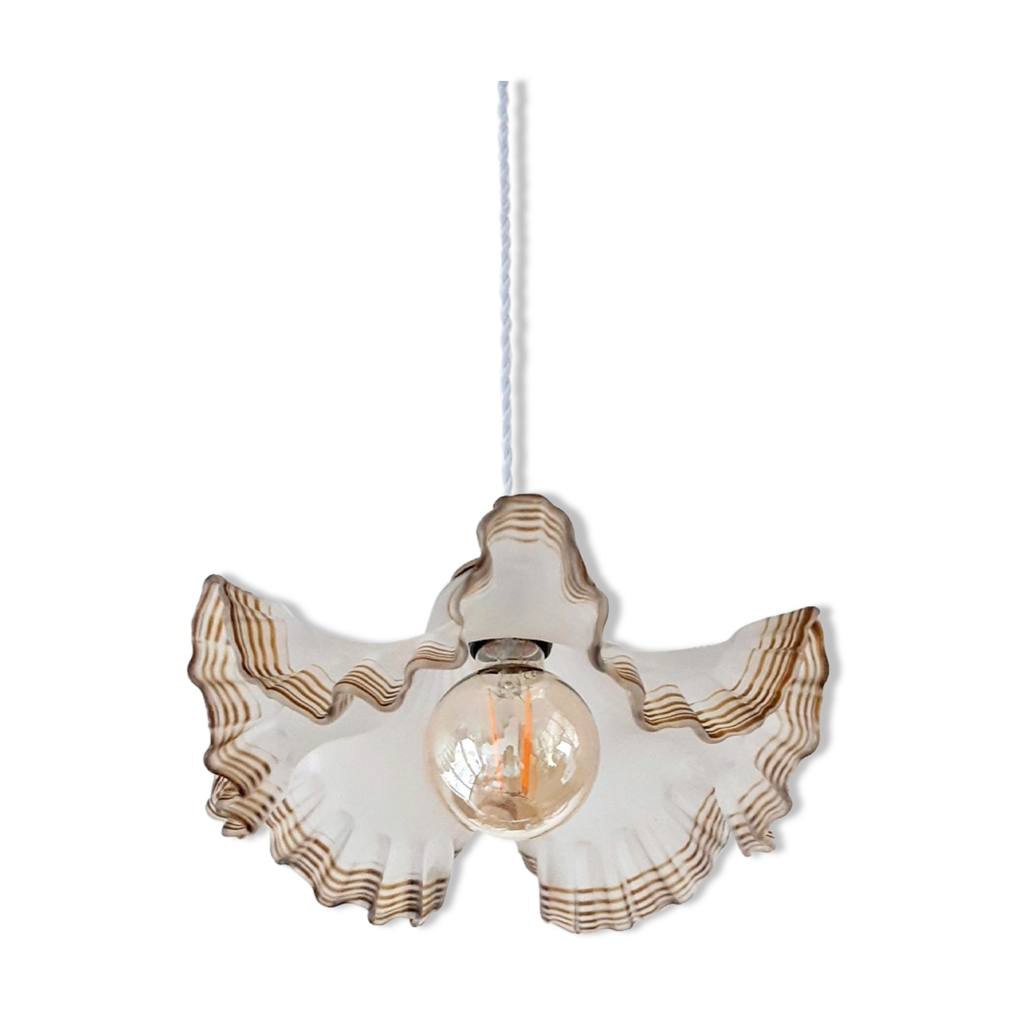 Vintage umbrella pendant lamp