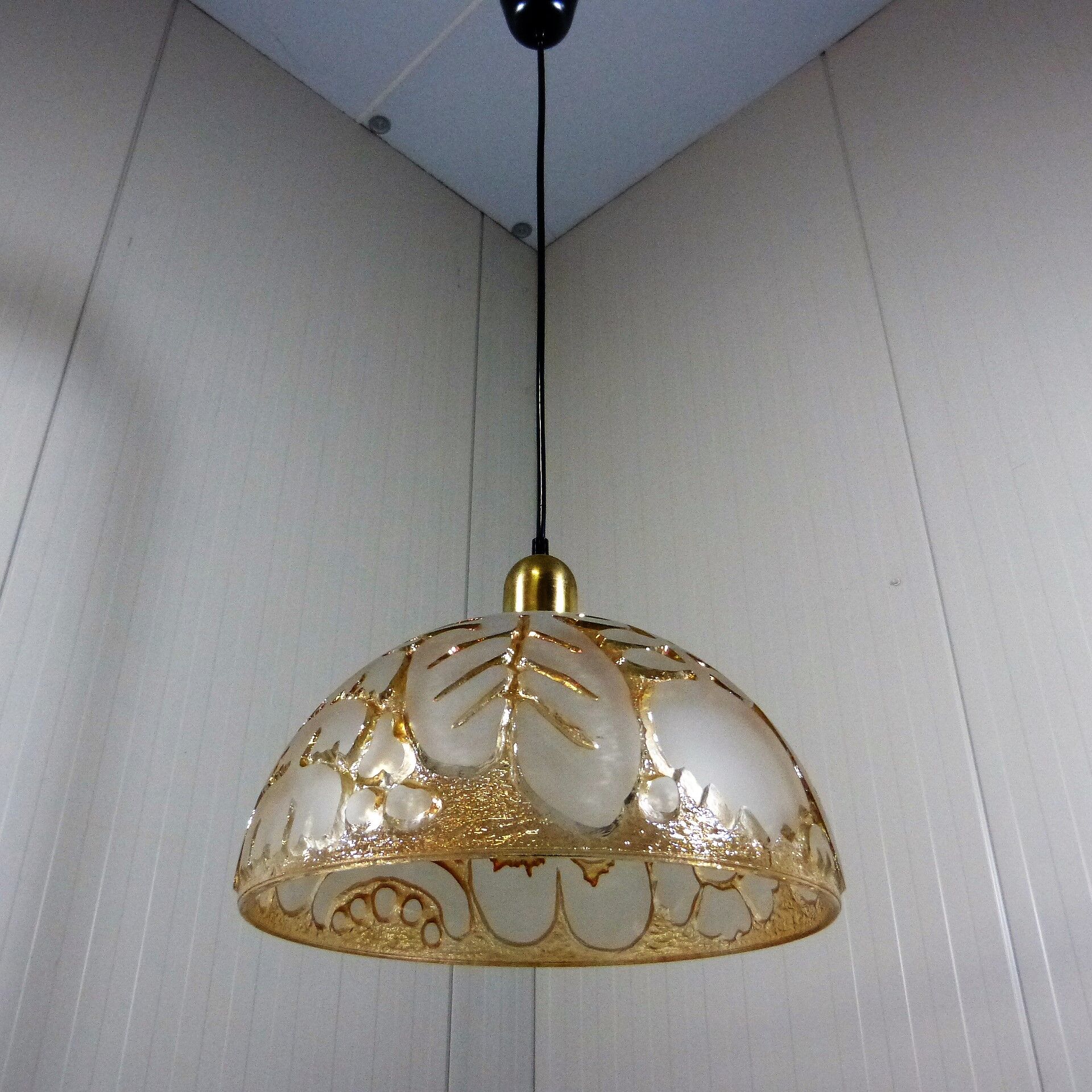 Peill & Putzler glass hanging lamp 1960-70’s