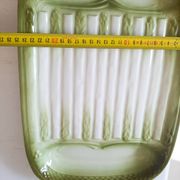 Asparagus service in green earthenware Moulin des Loups Orchies