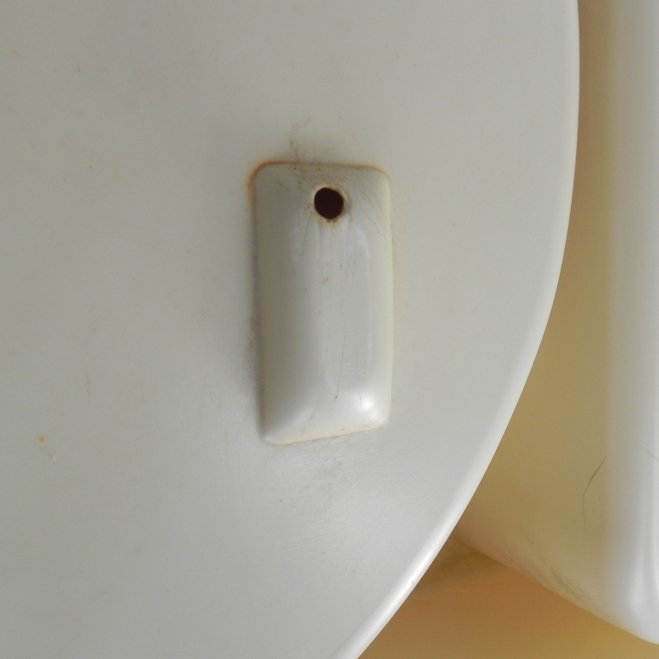 Vintage Plastic Bathroom Wall Shelf with Mirror