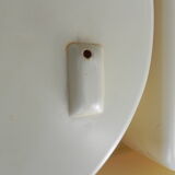 Vintage Plastic Bathroom Wall Shelf with Mirror