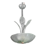 Luxury Barovier & Toso chandelier, Murano Pulegoso glass, 1950s