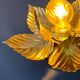 Vintage wall lamp golden leaves