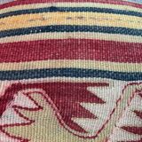 Vintage turkish kilim cushion cover , 40 x 40