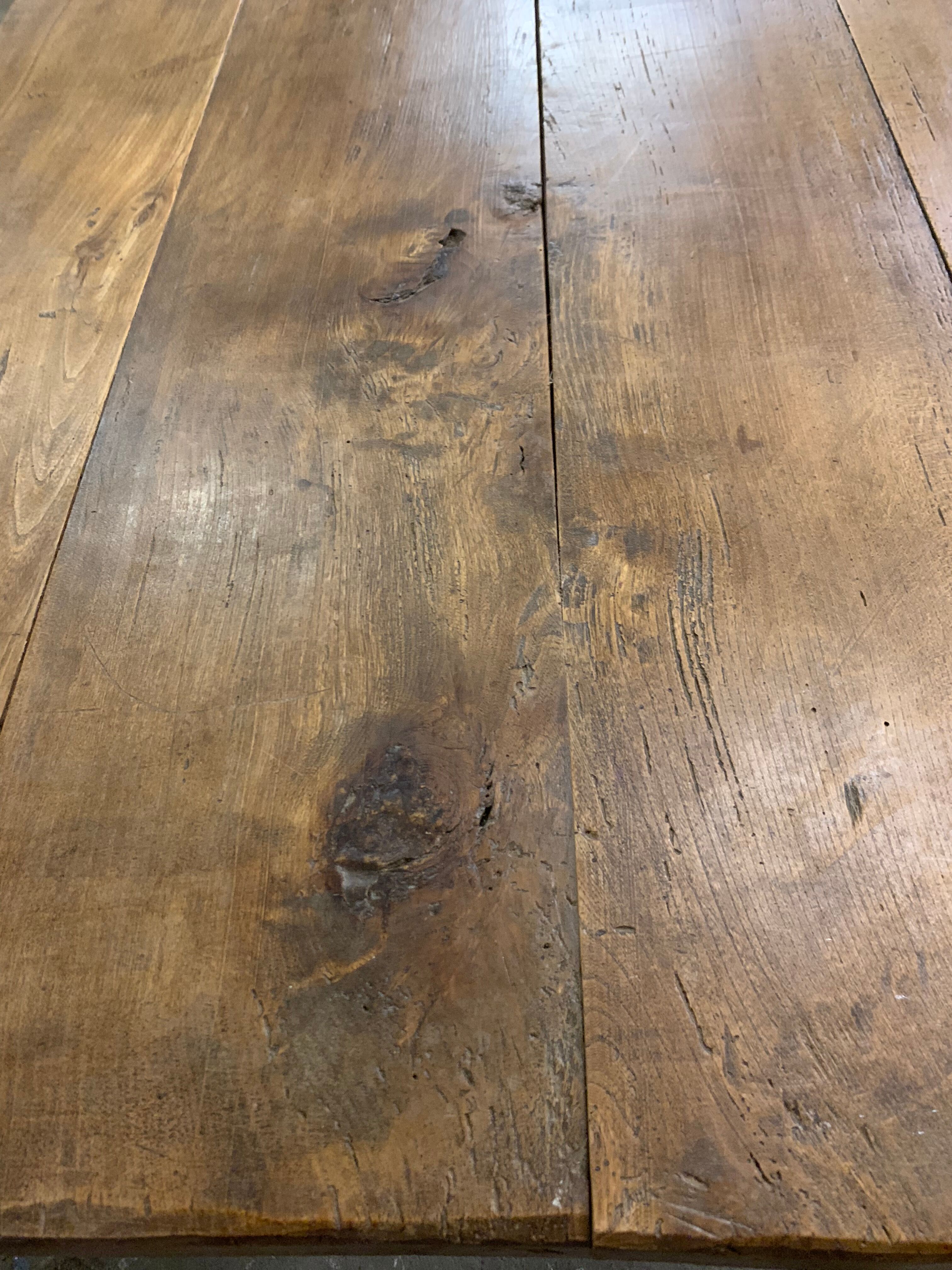 Old farm table 3.20 m elm and oak