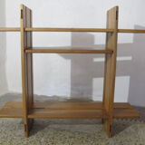 Wall shelf House Regain, massive elm of the 70s