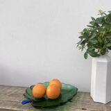 Murano leaf glass pocket tray