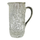 vintage mouth-blown glass water carafe