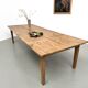 Very large farmhouse table in solid oak, 1950s – L300 cm