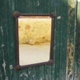 Old mirror "Tramp art"