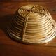 Bauhaus DLG rattan and brass bowl by Italian Gabriella Crespi