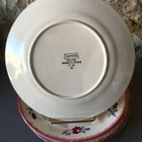 8 asparagus plates Sarreguemines /Digoin