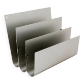 Aluminum Magazine Rack by Pierre Vandel for Espace Pierre Cardin, 1970s