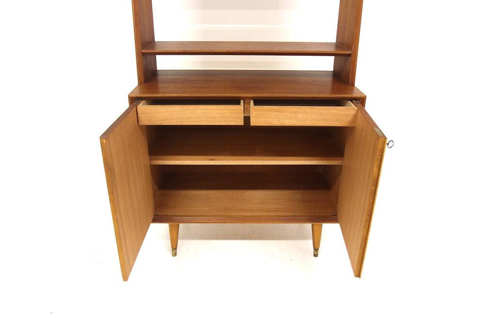 Scandinavian teak bookcase, Sweden, 1960