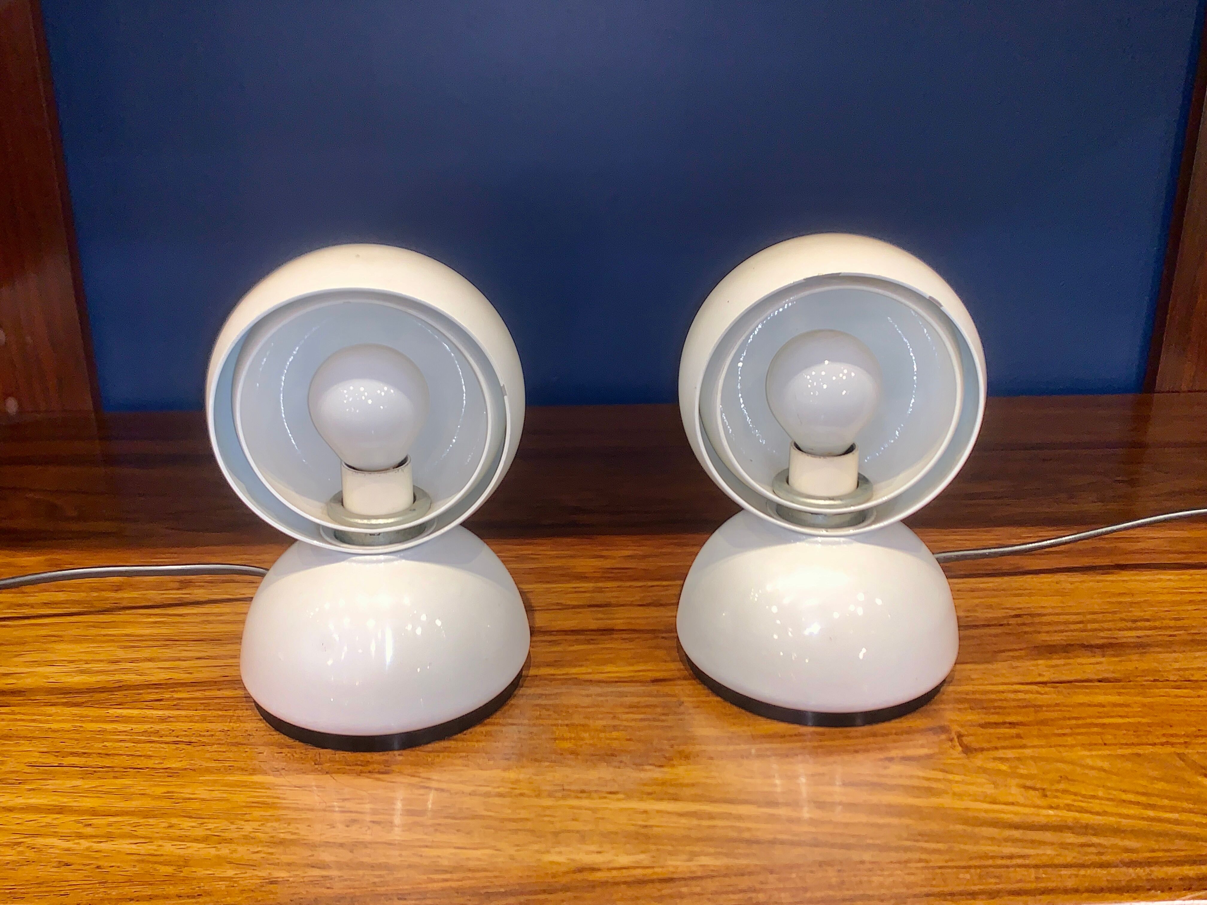 Pair of Eclisse Lamps by Vico Magistretti for Artemide, 1970