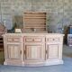 Buffet in solid cherry wood, fully sandblasted.