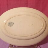 Two oval dishes Boulenger Choisy le Roi Derby Terre de fer