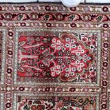 Vintage 1950s Persian Qum silk rug 72cm x 140cm