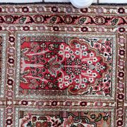 Vintage 1950s Persian Qum silk rug 72cm x 140cm