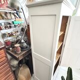Antique vintage white Parisian wardrobe
