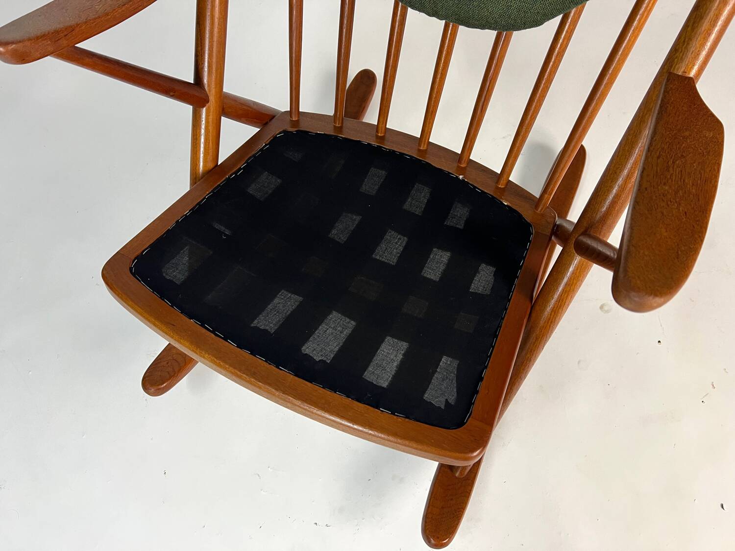 Danish teak rocking chair by Frank Reenskaug for Bramin 60s midcentury