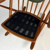 Danish teak rocking chair by Frank Reenskaug for Bramin 60s midcentury