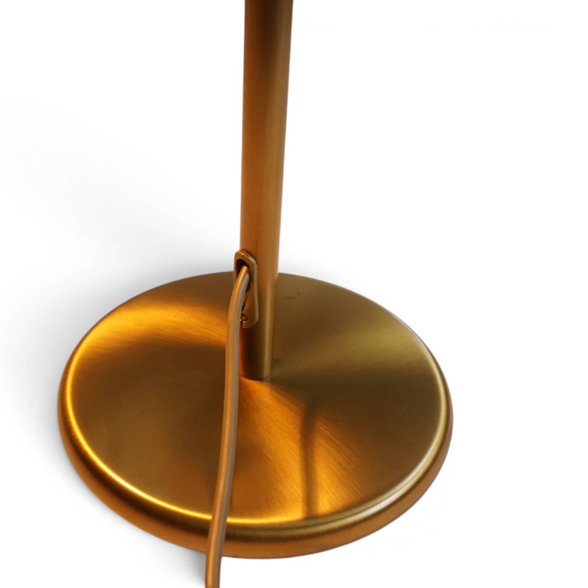 Holtkötter 6352/1-3 Tablelamp–Brass-colored, Dimmable and Height adjustable