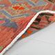 Vintage Red & Green Geometric Turkish Kilim Rug, 132x194Cm