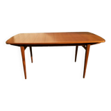 Danish Scandinavian teak dining table with extensions
