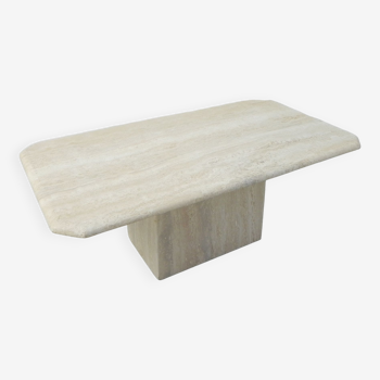 Travertine coffee table