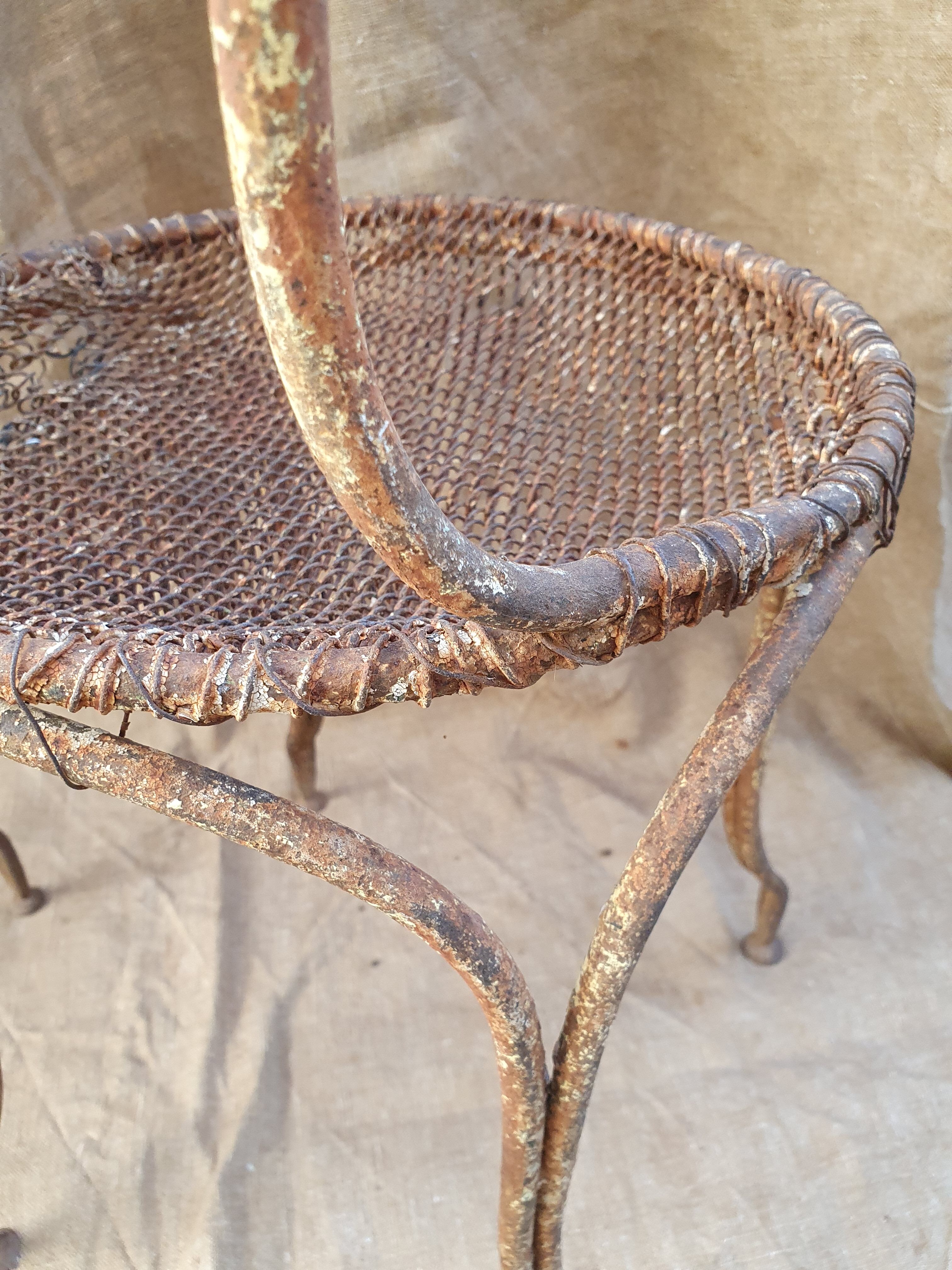 Pair of 19th century garden chairs