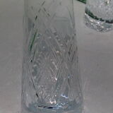 Set of 8 cut crystal glasses