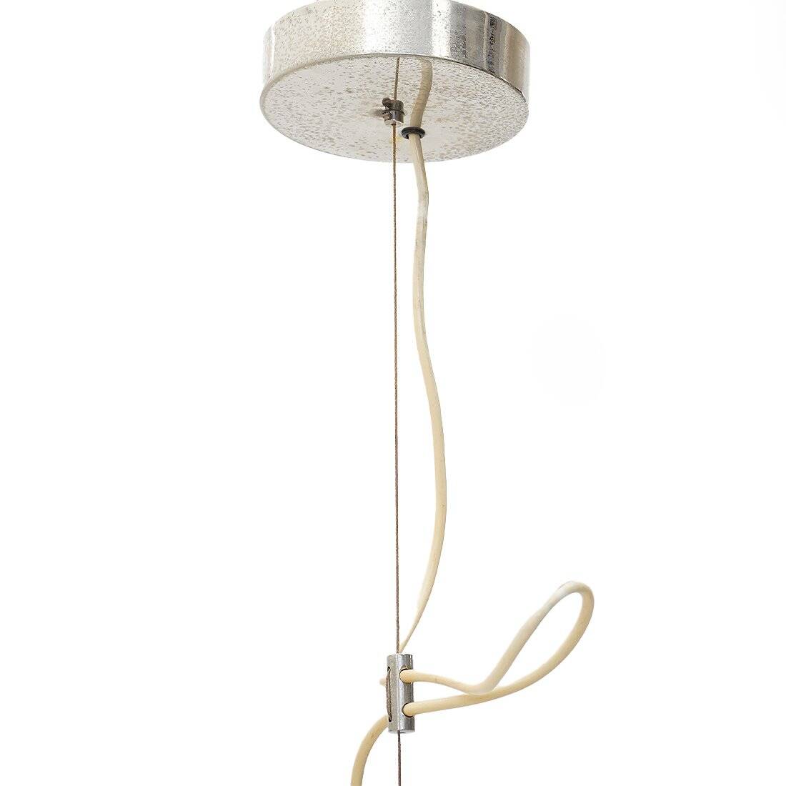 Opaline glass suspension by Pia Guidetti Crippa for Lumi, 1970s.