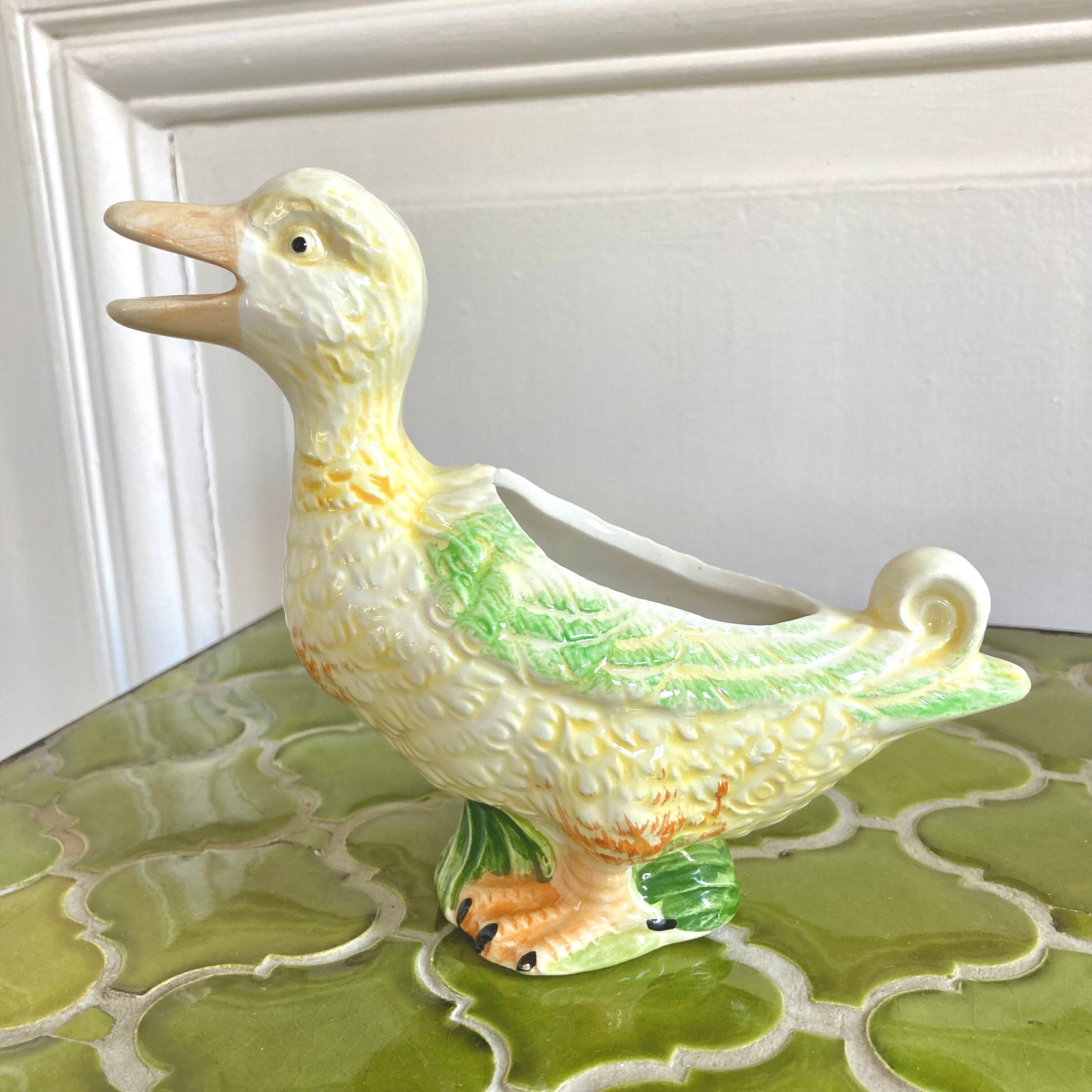 Saucière barbotine canard