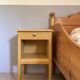 Honey yellow bedside table