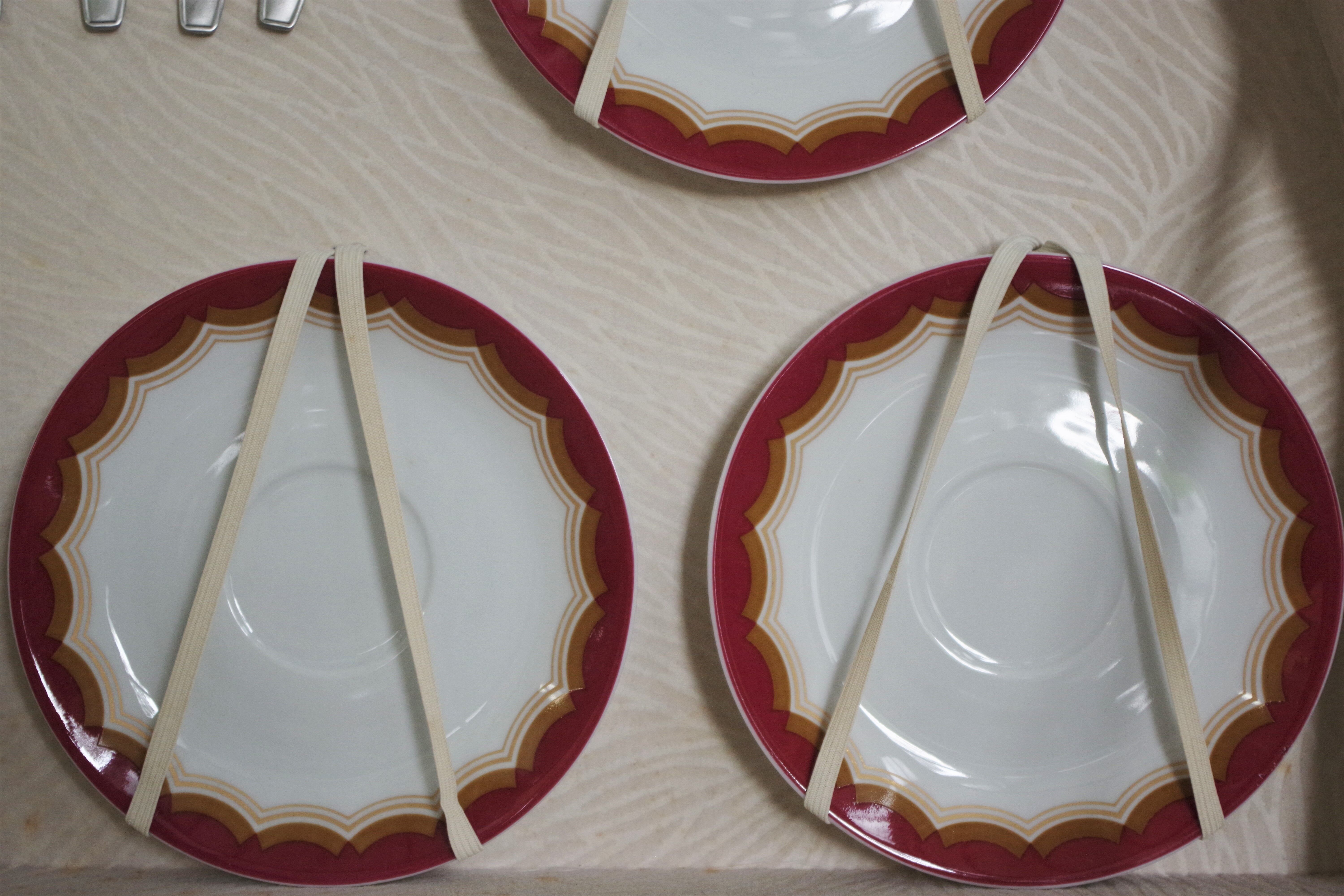 Vintage schirnding coffee service in porcelain, germany, 1970s, set of 21