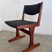 Set of 6 old Scandinavian chairs from the 60s, vintage teak