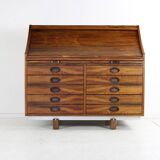 Beautiful italian design secretary desk by Frattini for Bernini