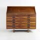 Beautiful italian design secretary desk by Frattini for Bernini