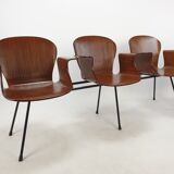 Mid Century Italian 3-seat Bench by Carlo Ratti, 50's
