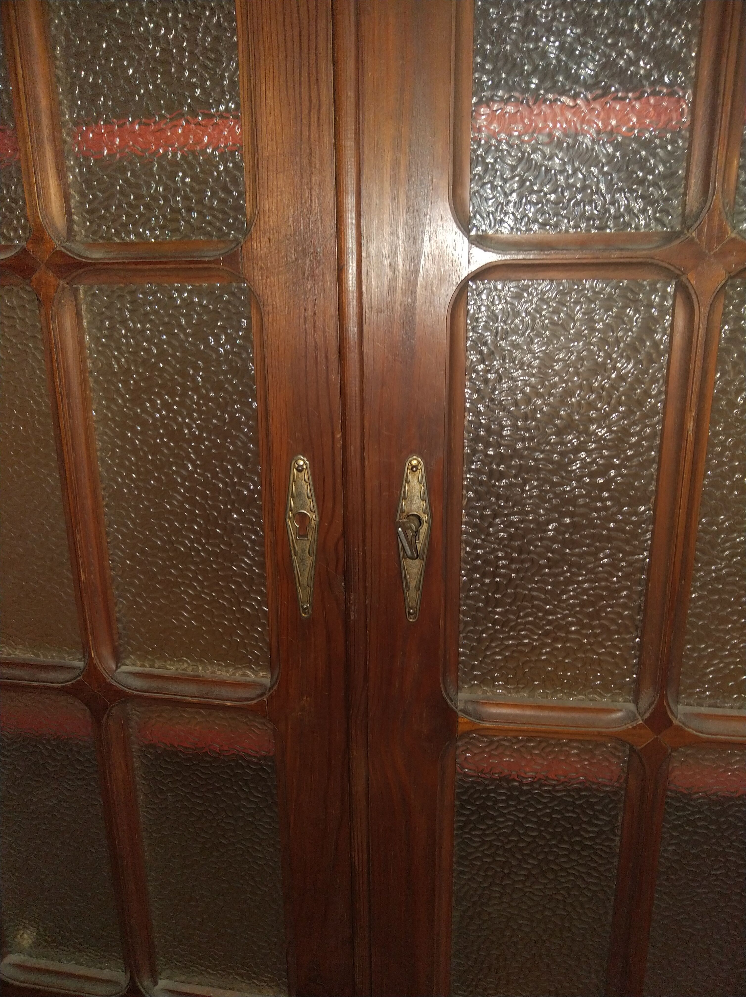 Pair of pine Parisian wardrobes circa 1935